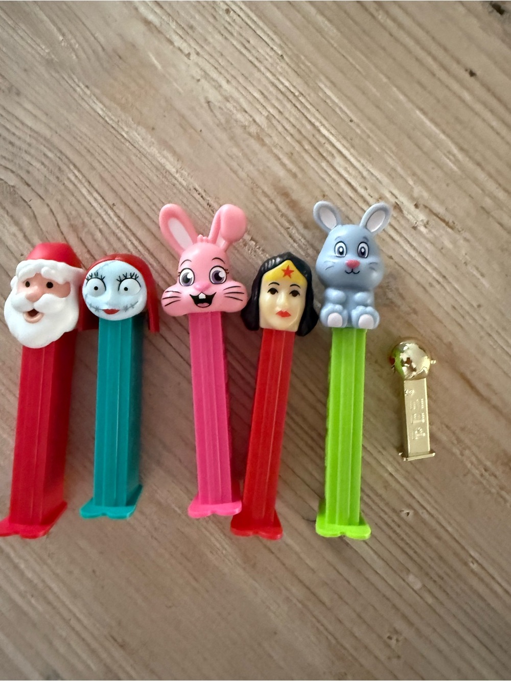 PEZ Assorted Character Candy Dispensers - Pink, Red, Teal, Green